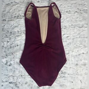 Theatricals, Dancewear, Girls Cotton Pinched V-Back Tank Leotard